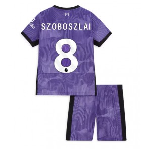 Liverpool Szoboszlai Dominik #8 Replika Babytøj Tredje sæt Børn 2023-24 Kortærmet (+ Korte bukser)